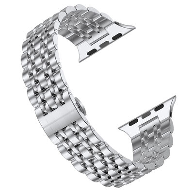 Apple Watch 42mm Wiwu Seven Beads Steel Belt Metal Kordon - 6