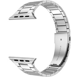 Apple Watch 42mm Wiwu Ultra Thin Steel Belt Three Beads Metal Band - 6