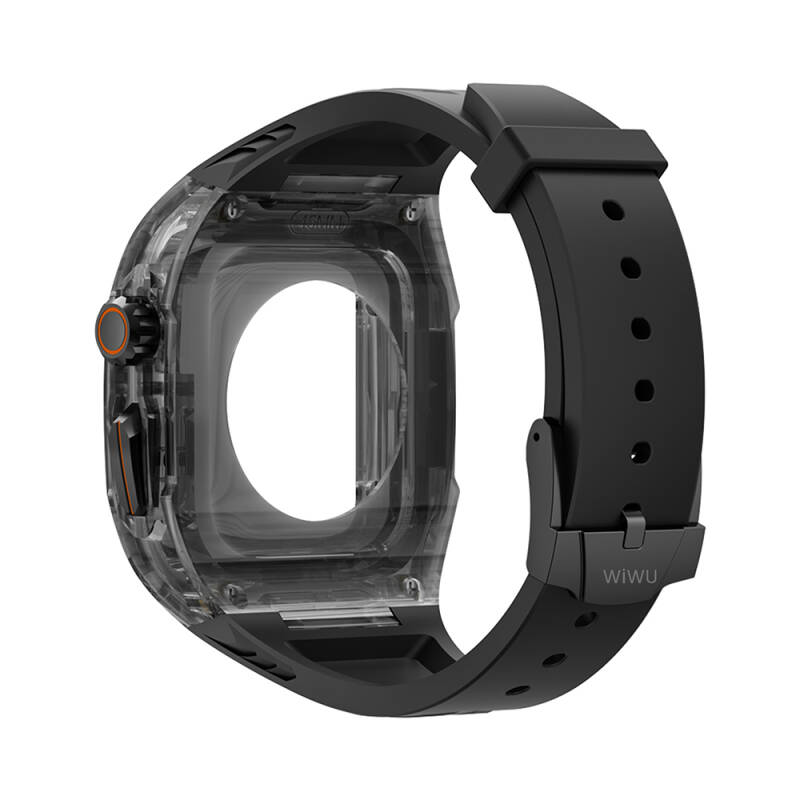 Apple Watch 42mm Wiwu Wi-WB013 Rambo Series 2in1 Transparent PC Case Protector Rubber Band - 6