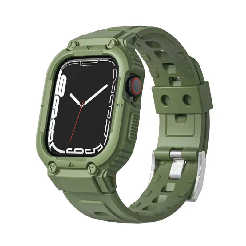 Apple Watch 42mm Wiwu Wi-WB014 Armor Series 2in1 Hard PC Case Protective Silicone Band - 3