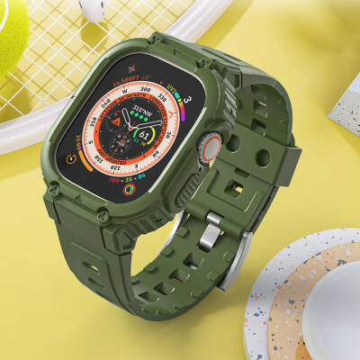 Apple Watch 42mm Wiwu Wi-WB014 Armor Series 2in1 Hard PC Case Protective Silicone Band - 10