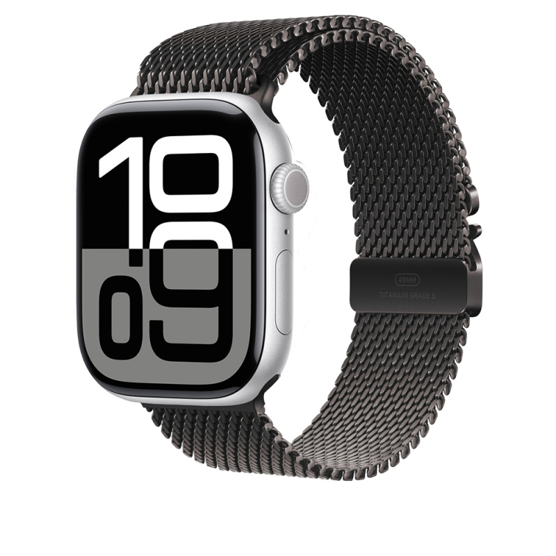 Apple Watch 42mm Zore KRD-100 Titanyum Hasır Kordon - 1