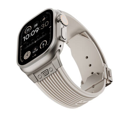 Apple Watch 42mm Zore KRD-113 Spor Görünümlü Silikon Kordon - 17