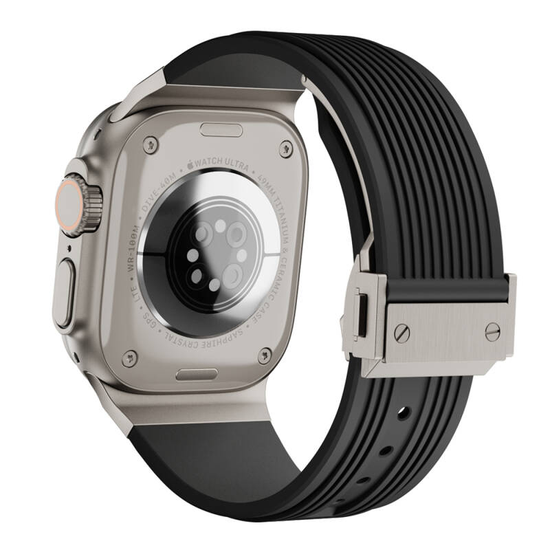 Apple Watch 42mm Zore KRD-113 Spor Görünümlü Silikon Kordon - 6