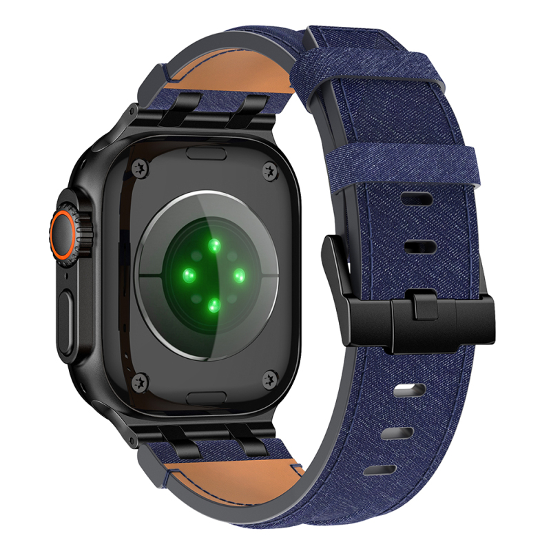 Apple Watch 42mm Zore KRD-153 Kot Kumaş Tasarımlı Kordon - 6