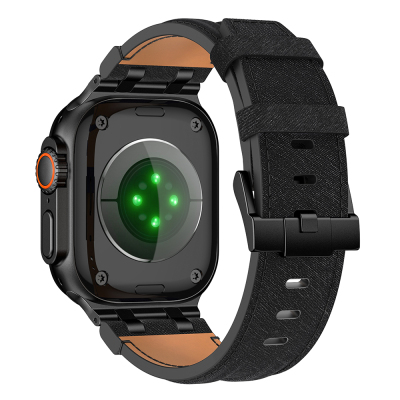 Apple Watch 42mm Zore KRD-153 Kot Kumaş Tasarımlı Kordon - 7