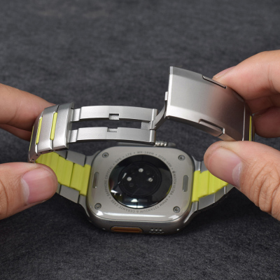 Apple Watch 42mm Zore KRD-155 Metal Silicone Band - 6