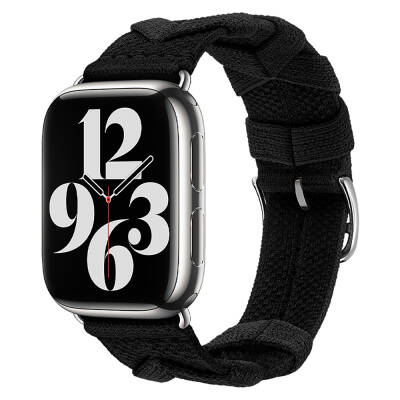 Apple Watch 42mm Zore KRD-97 Sarmal Örgü Tasarımlı Kordon - 9