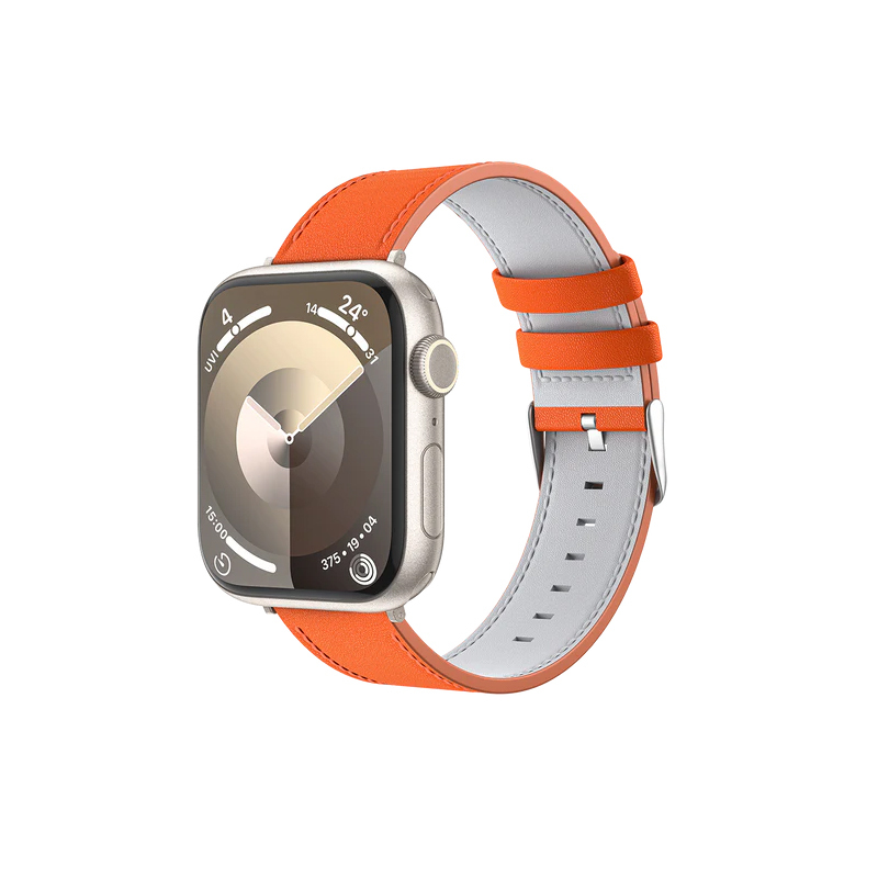 Apple Watch 44mm Benks Vintage Genuine Leather Serisi Deri Kordon Strap Kayış - 4