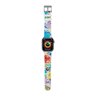 Apple Watch 44mm Casebang Sesame Street Serisi Deri Saat Kordon - 1