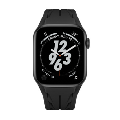 Apple Watch 44mm KRD-127 Metal Tokalı Silikon Kordon - 3