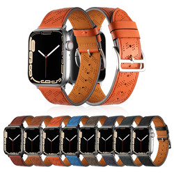 ​Apple Watch 44mm KRD-76 PU Leather Band Strap - 3