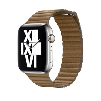 Apple Watch 44mm KRD-09 Leather Lop Band - 6