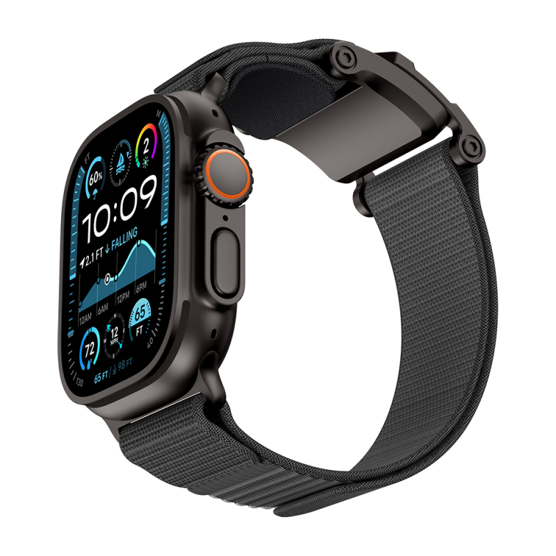 Apple Watch 44mm Mohseven iWatch Mecha Sport Hasır Kordon - 2