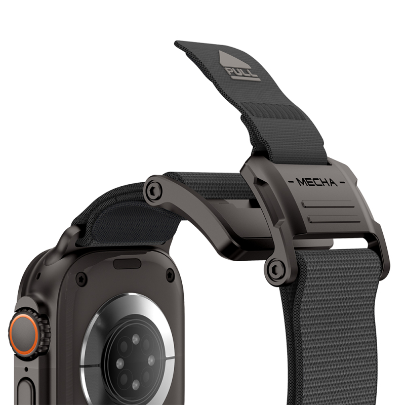 Apple Watch 44mm Mohseven iWatch Mecha Sport Hasır Kordon - 15