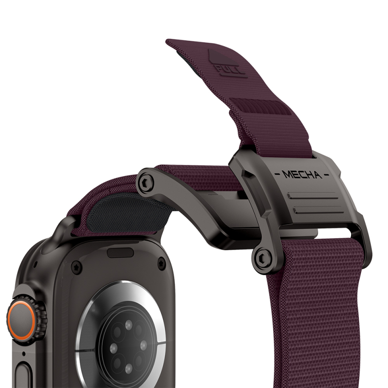 Apple Watch 44mm Mohseven iWatch Mecha Sport Hasır Kordon - 20