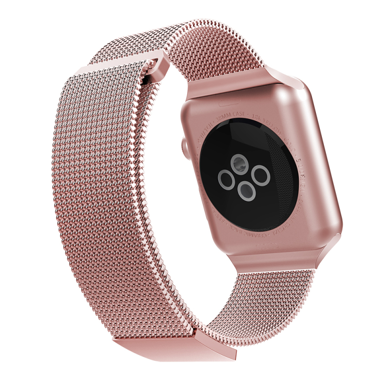 Apple Watch 44mm Raptic Mesh Band Serisi Metal Hasır Kordon - 3