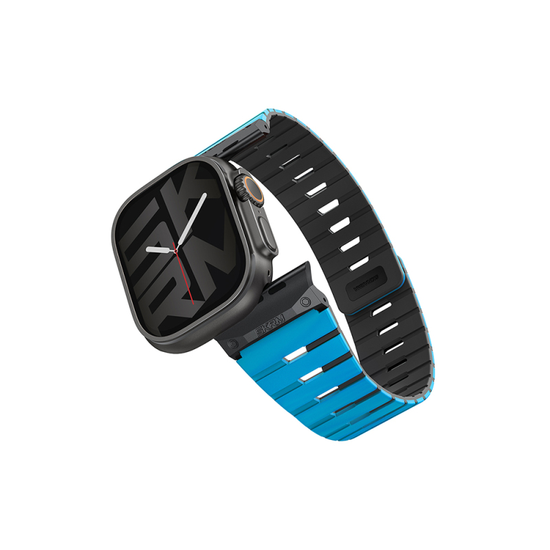 Apple Watch 44mm Skinarma Gemini Serisi TPU Magnetik Silikon Kordon - 7