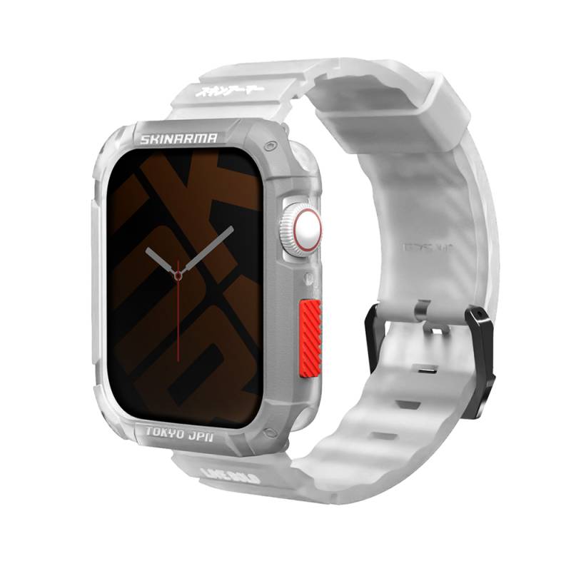 Apple Watch 44mm SkinArma Kurono Sert PC Kasa Koruyucu + Shokku Silikon Kordon - 11