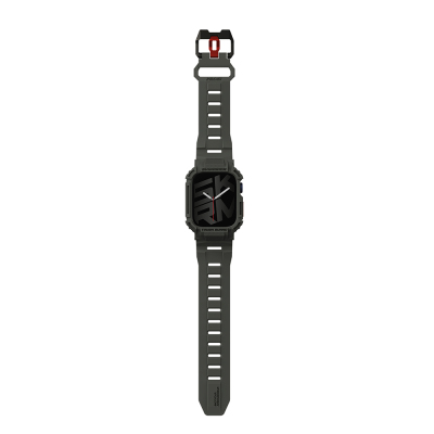 Apple Watch 44mm Skinarma Mecha 2in1 TPU Kasa Koruyucu + Silikon Kordon - 12