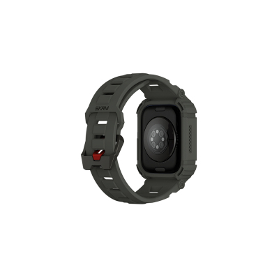 Apple Watch 44mm Skinarma Mecha 2in1 TPU Kasa Koruyucu + Silikon Kordon - 11