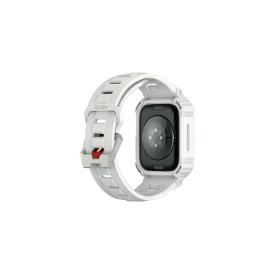 Apple Watch 44mm Skinarma Mecha 2in1 TPU Kasa Koruyucu + Silikon Kordon - 2