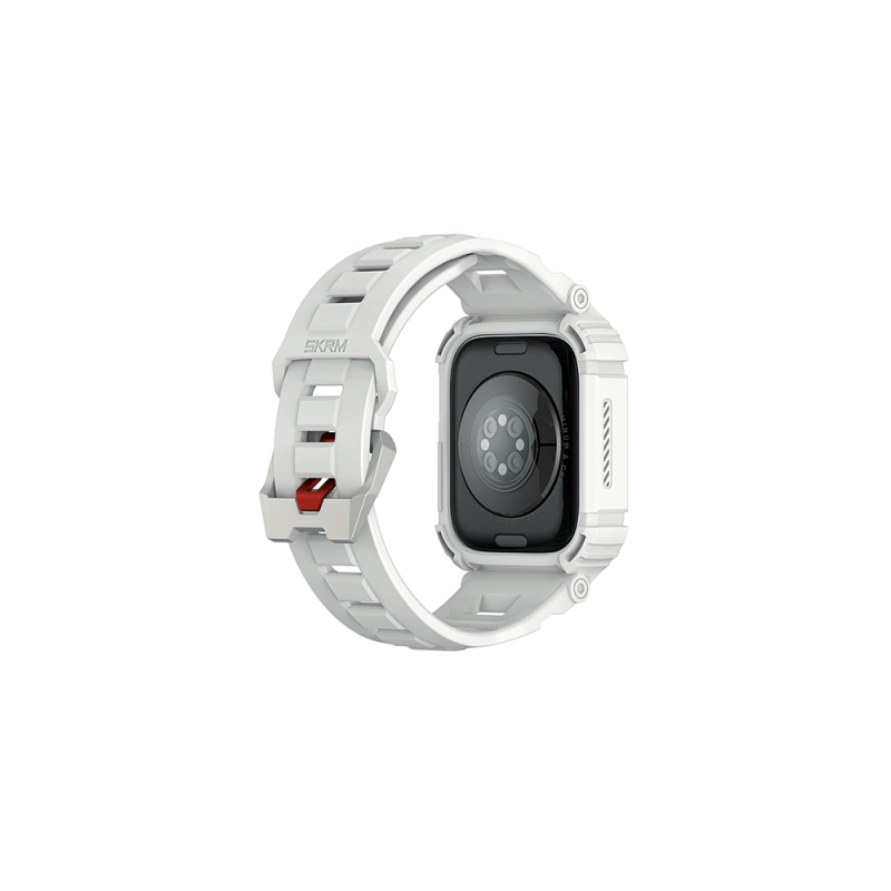 Apple Watch 44mm Skinarma Mecha 2in1 TPU Kasa Koruyucu + Silikon Kordon - 2