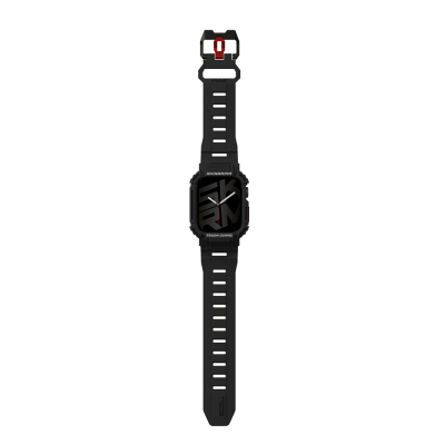Apple Watch 44mm Skinarma Mecha 2in1 TPU Kasa Koruyucu + Silikon Kordon - 6