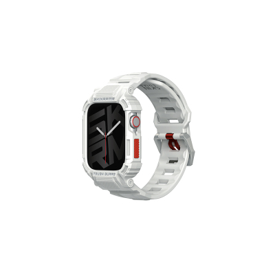 Apple Watch 44mm Skinarma Mecha 2in1 TPU Kasa Koruyucu + Silikon Kordon - 1