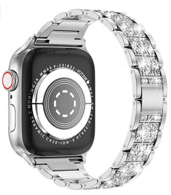 Apple Watch 44mm Wiwu Three Beads Set Auger Metal Band - 22