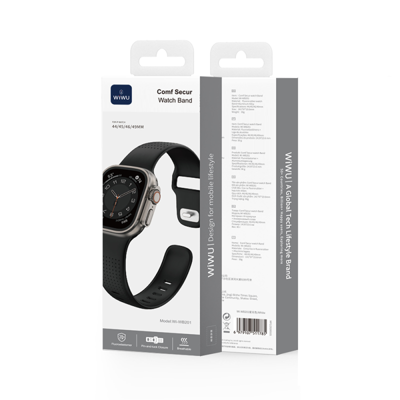 Apple Watch 44mm Wiwu Wi-WB0201 Comf Secur Serisi Silikon Kordon - 16