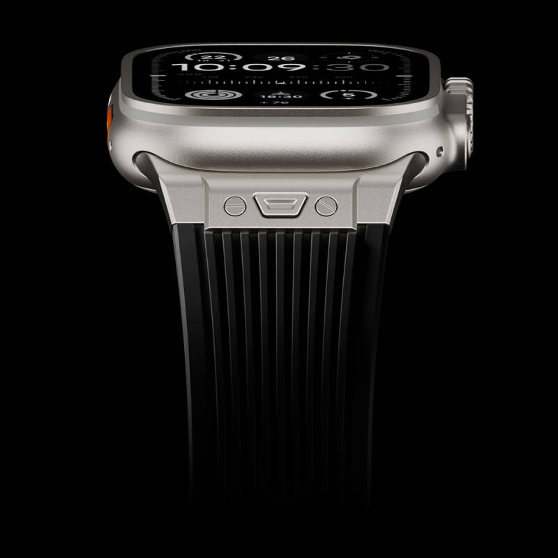 Apple Watch 44mm Zore KRD-113 Spor Görünümlü Silikon Kordon - 30