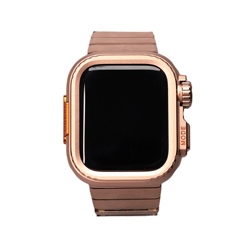 Apple Watch 44mm Zore KRD-126 Sert Kasa Koruyuculu Metal Kordon - 6