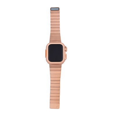 Apple Watch 44mm Zore KRD-126 Sert Kasa Koruyuculu Metal Kordon - 5