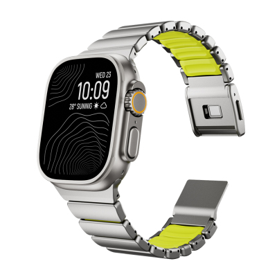 Apple Watch 44mm Zore KRD-152 Titanium Silicone Band - 17