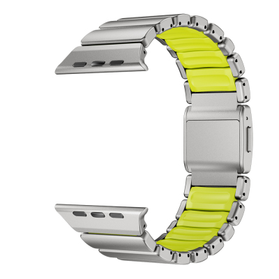 Apple Watch 44mm Zore KRD-152 Titanyum Silikon Kordon - 22