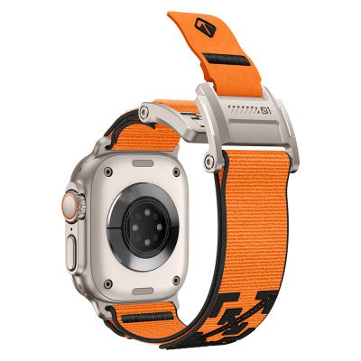 Apple Watch 44mm Zore KRD-154 Naylon Kumaş Hasır Örgülü Kordon - 47