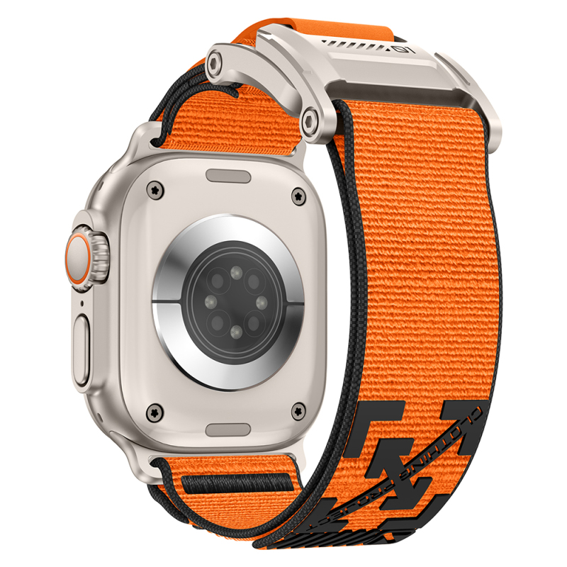 Apple Watch 44mm Zore KRD-154 Naylon Kumaş Hasır Örgülü Kordon - 16