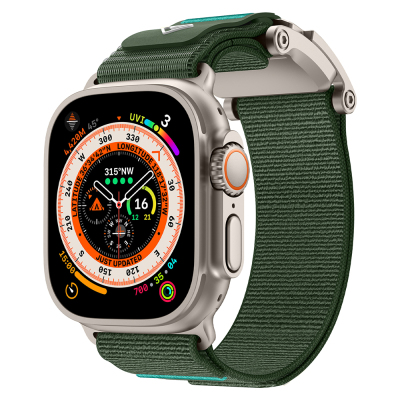 Apple Watch 44mm Zore KRD-154 Naylon Kumaş Hasır Örgülü Kordon - 6