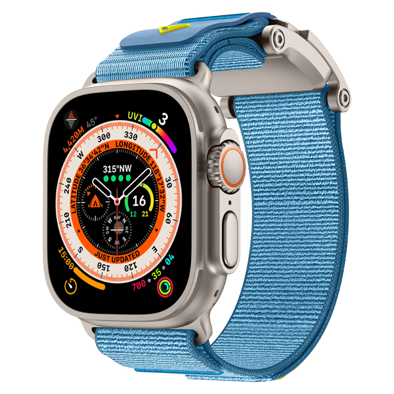 Apple Watch 44mm Zore KRD-154 Naylon Kumaş Hasır Örgülü Kordon - 5