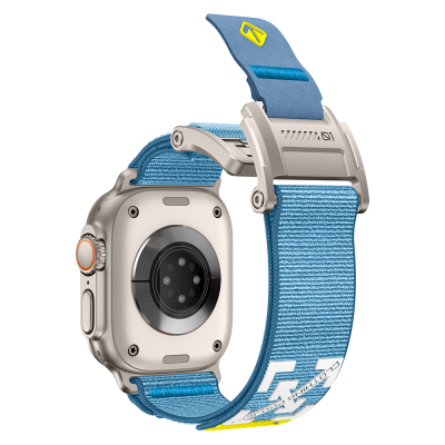 Apple Watch 44mm Zore KRD-154 Naylon Kumaş Hasır Örgülü Kordon - 42