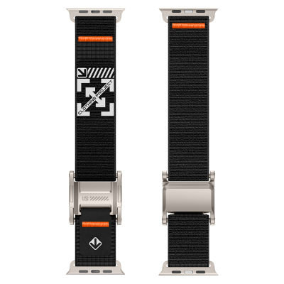 Apple Watch 44mm Zore KRD-154 Naylon Kumaş Hasır Örgülü Kordon - 69