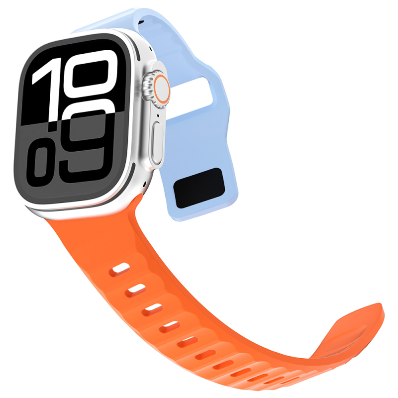 Apple Watch 44mm Zore KRD-160 Silikon Kordon Strap Kayış - 16