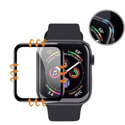 Apple Watch 44mm Zore PMMA Silikon Body Saat Ekran Koruyucu - 8