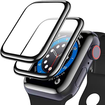 Apple Watch 44mm Zore PMMA Silikon Body Saat Ekran Koruyucu - 5