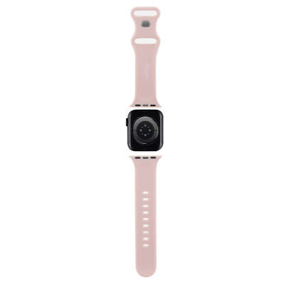 Apple Watch 7 41mm Hello Kitty Orjinal Lisanslı Etiket Graffiti Silikon Kordon - 4