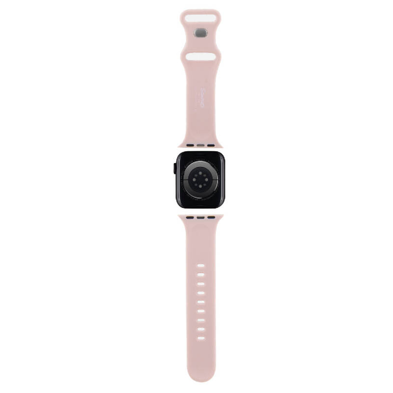 Apple Watch 7 41mm Hello Kitty Orjinal Lisanslı Etiket Graffiti Silikon Kordon - 4