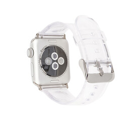 ​​​Apple Watch 7 41mm KRD-13 Şeffaf Silikon Kordon - 5