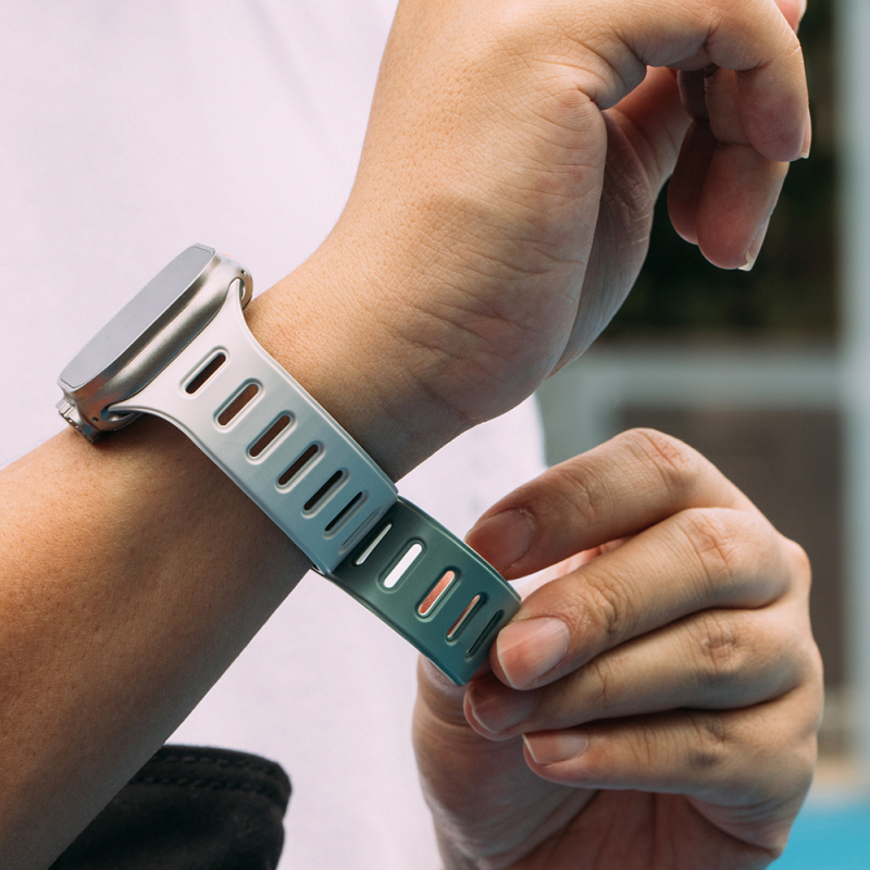 Apple Watch 7 41mm Native Union Active Watch Band Serisi Silikon Kordon - 26