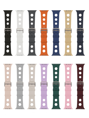 Apple Watch 7 41mm Perforated Design Zore KRD-147 Silicone Band - 16